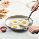 Farberware Aluminum Nonstick Skillet with Lid Pewter 12in