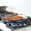 Farberware Aluminum Nonstick Skillet with Lid Pewter 12in
