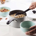 Farberware Aluminum Nonstick Straining Saucepan Silver 3qt