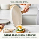 Greenpan Ceramic Cookware Set Cream 10pc