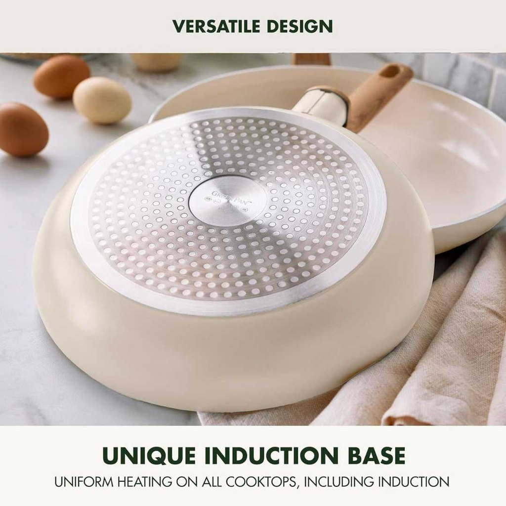 Greenpan Ceramic Cookware Set Cream 10pc