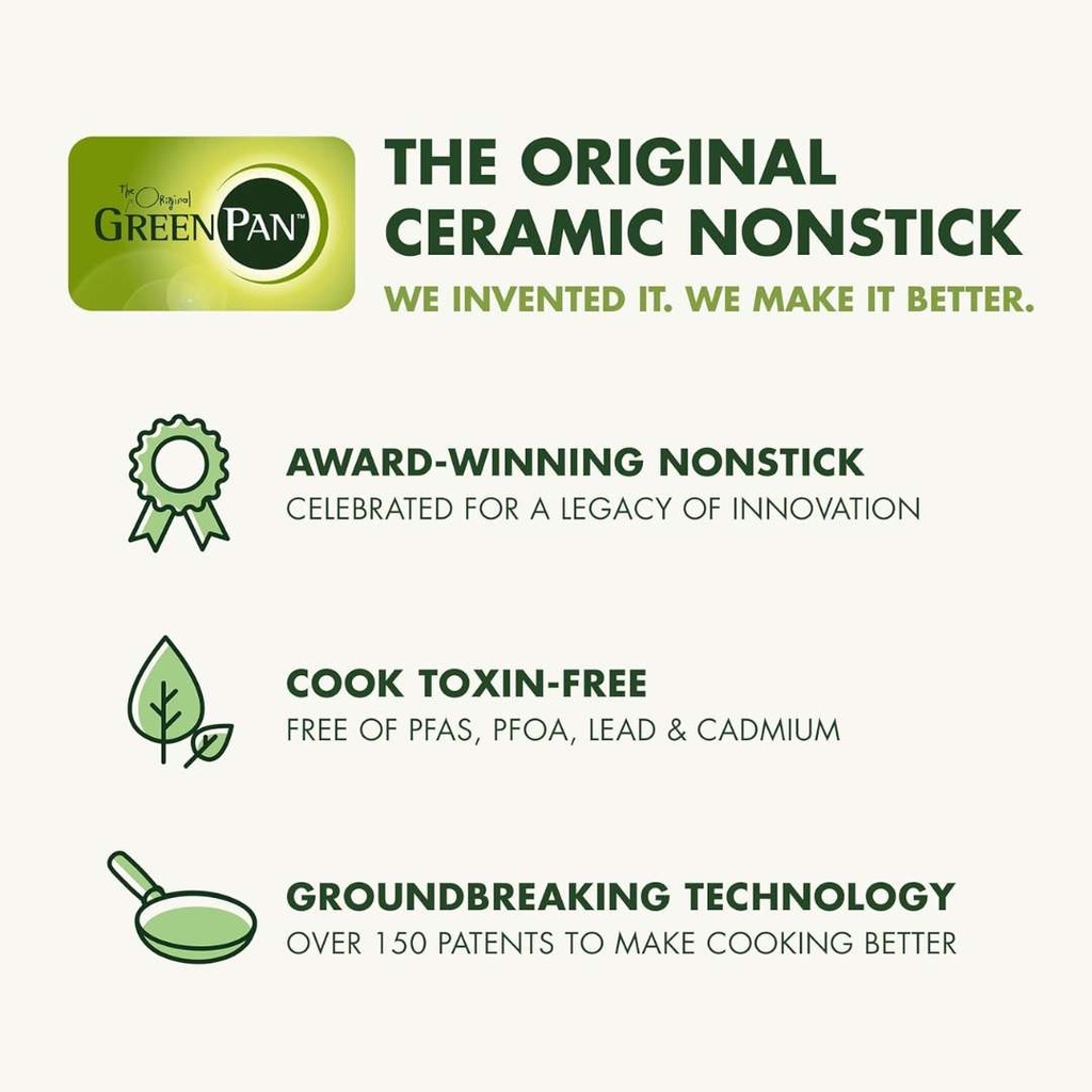 Greenpan Ceramic Cookware Set Taupe 10pc