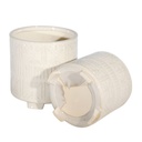 Ceramic Abstract Footed Planter White 9in