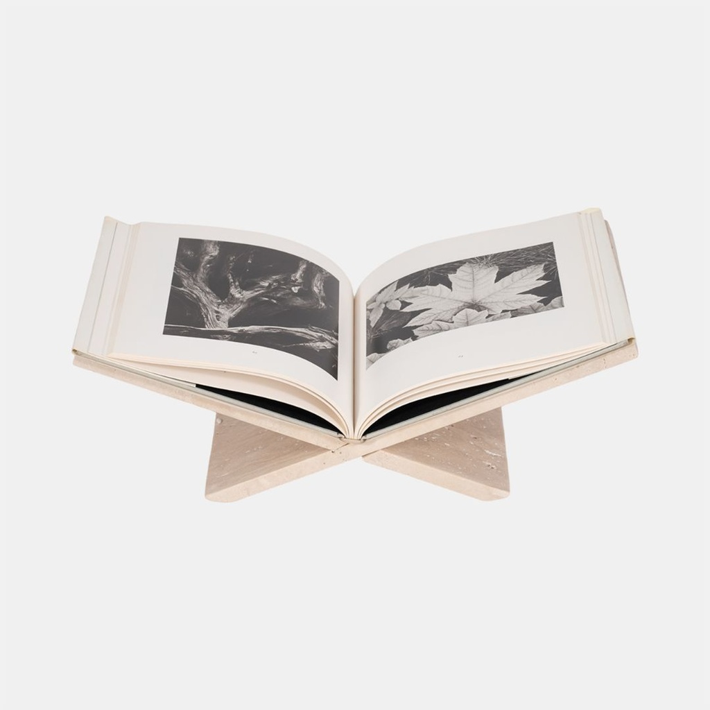 Marble Bookstand White 18in