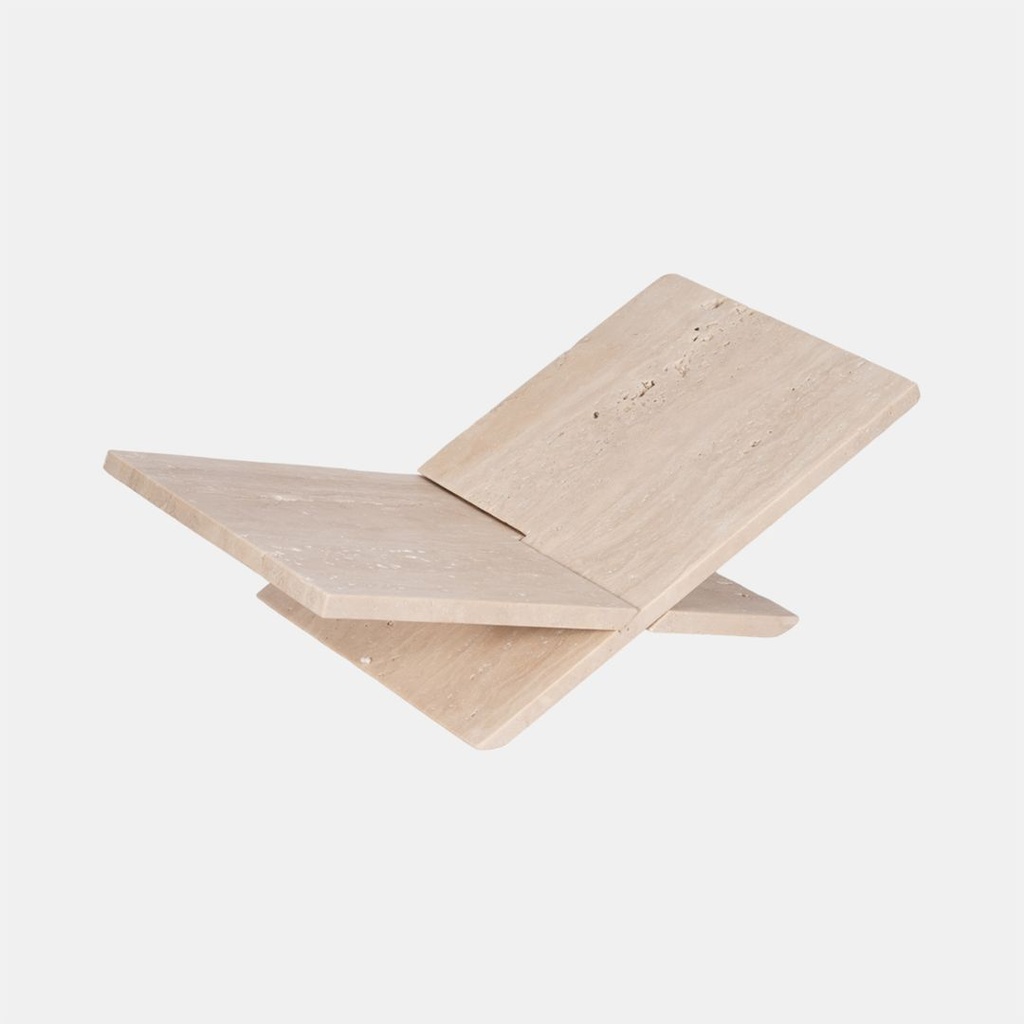 Marble Bookstand White 18in