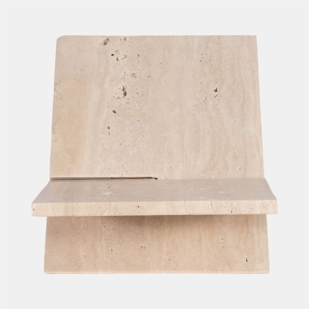 Marble Bookstand White 18in
