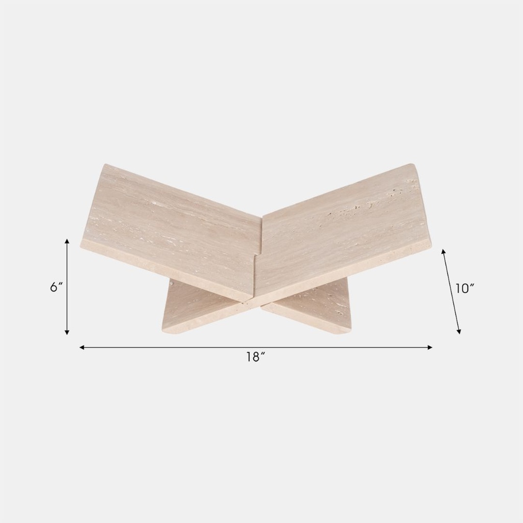 Marble Bookstand White 18in