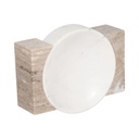 Marble Bowl With Onyx Marble Sides 10in