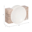 Marble Bowl With Onyx Marble Sides 10in