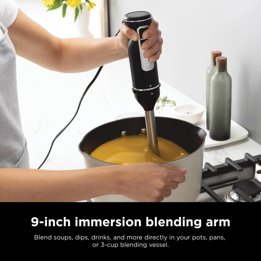 Ninja Foodi Power Mixer System Immersion Blender and Hand Mixer Combo
