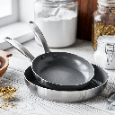 Greenpan Chatham Stainless Steel Open Frypan Set 8in & 10in