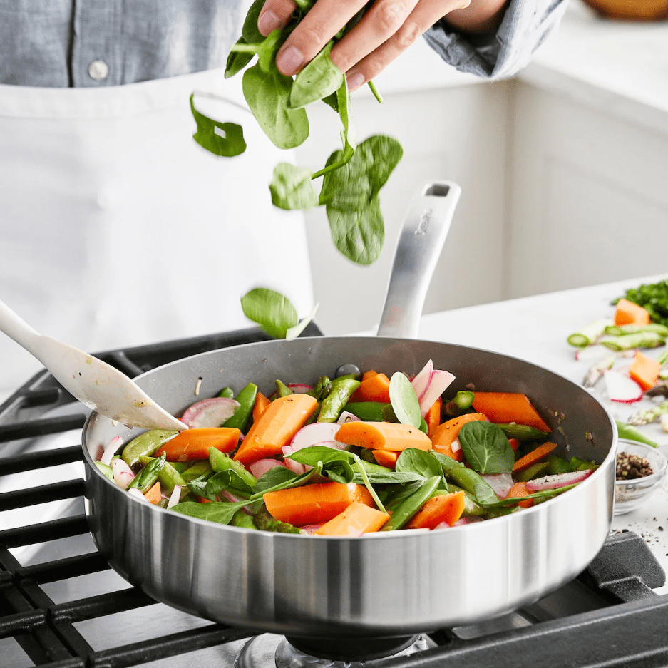 Greenpan Chatham Stainless Steel Saute Pan With Lid 3.75qt
