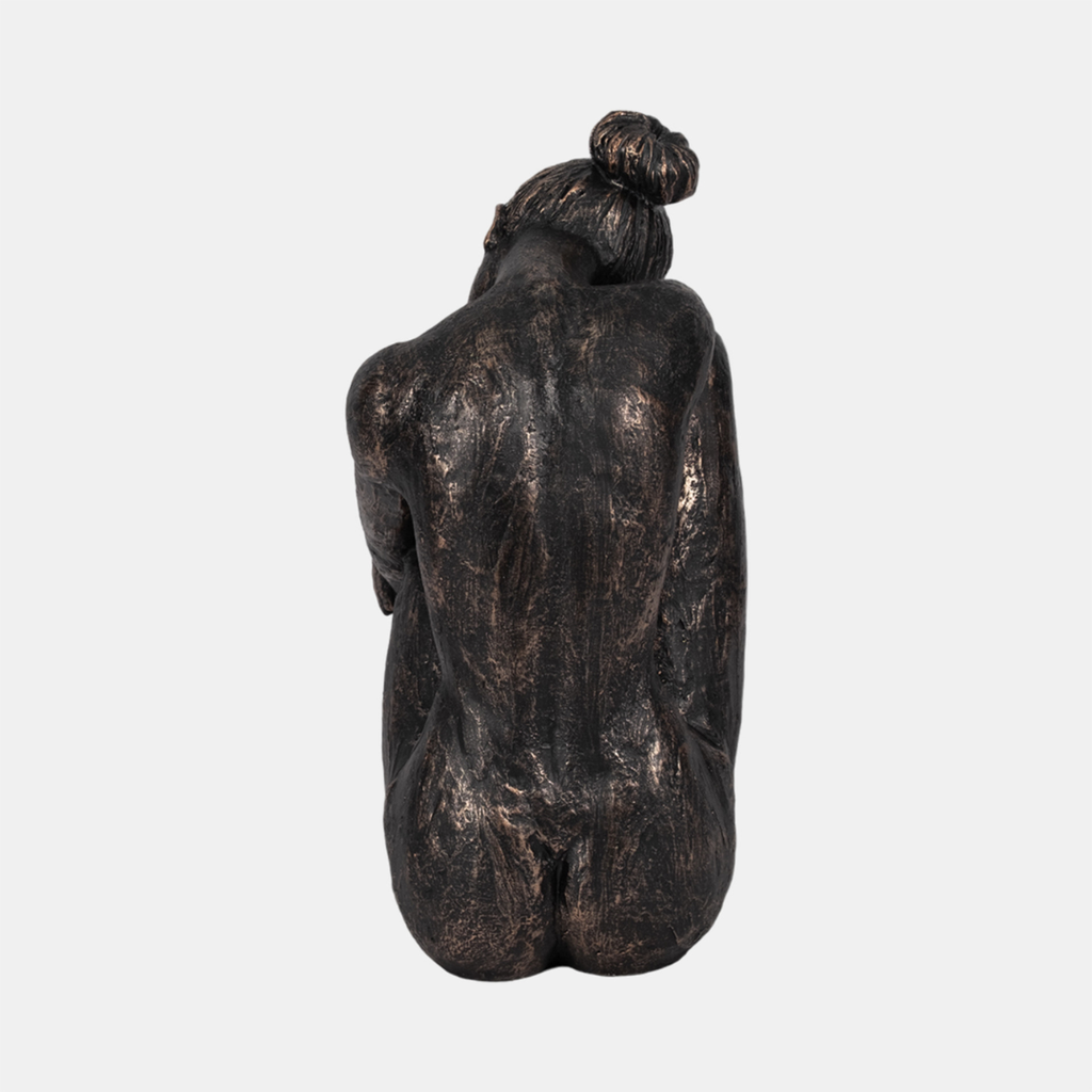 Resting Ballerina Figurine Bronze 11in