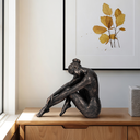 Resting Ballerina Figurine Bronze 11in