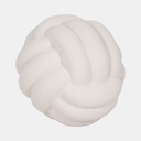 Rough Knob Orb White 5in