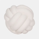 Rough Knob Orb White 5in