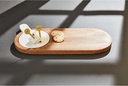 Wood Serving Board With Marble Paddle