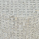 Capri Large Accent Table Grey Basket Weave