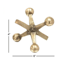 Metal Jack Sculpture Gold 4in