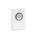 Minimalistic Marble Clock White 9in