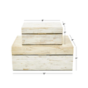 Mother of Pearl Linear Mosaic Box Cream 12in