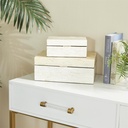 Mother of Pearl Linear Mosaic Box Cream 12in