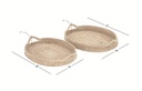 Oval Rattan Tray 26in