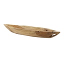 Teak Wood Live Edge Bowl 28in