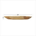 Teak Wood Live Edge Bowl 28in