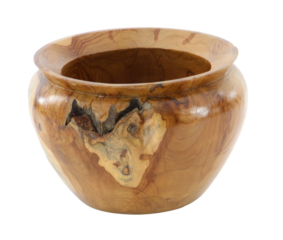 Teak Wood Live Edge Vase 13in