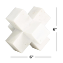 White Marble Jack Sculpture 6in