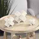 White Marble Jack Sculpture 6in