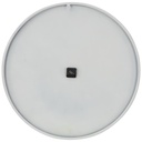 White Wall Clock with Gold Hands & Numbers 31in