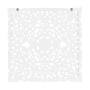 Wooden Mandala Carved Wall Decor White 36in