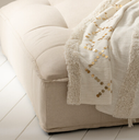 Fringes Tufted Sequin Throw 51x71in