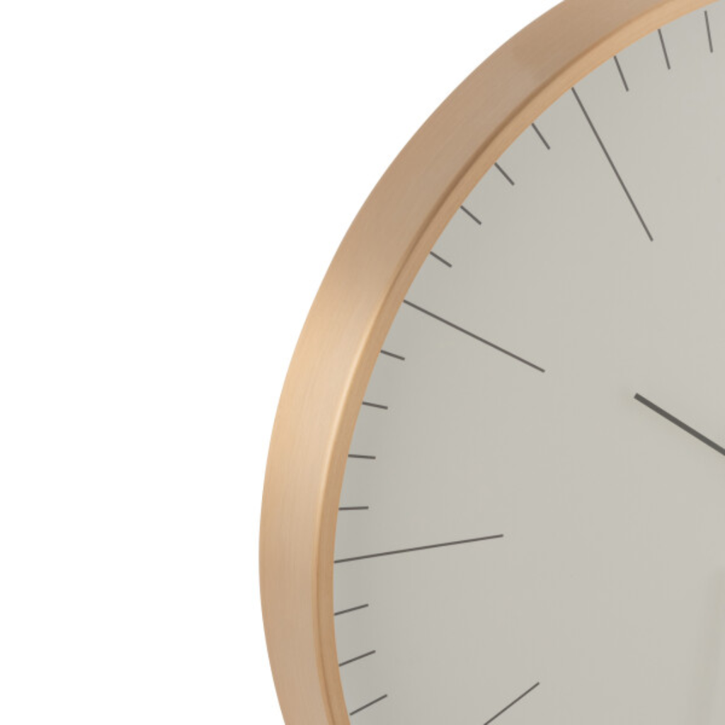 Modern Gold Clock 16in 
