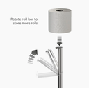 EasyStore Luxe 2-in-1 Toilet Roll Stand