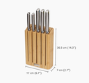 Elevate Steel Knives Bamboo Block 5pc