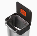 Titan Trash Bin Stainless Steel 30L
