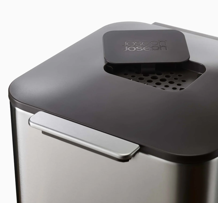 Totem Compact Waste Separation Bin Stainless 40L