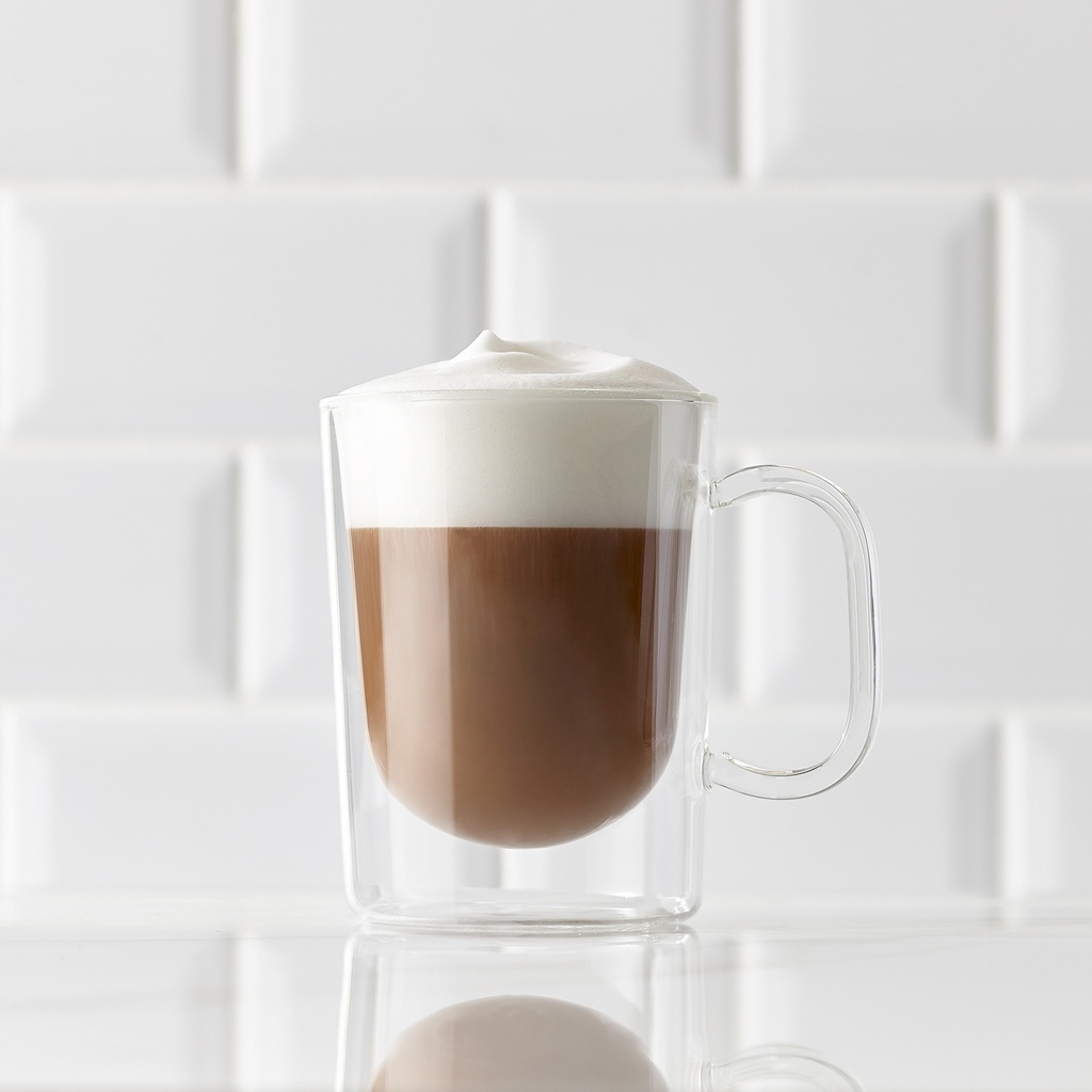 Barista Mod Cappuccino Glass Mug 270ml 2pc