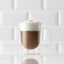 Barista Mod Cappuccino Glass Mug 270ml 2pc