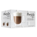Barista Mod Cappuccino Glass Mug 270ml 2pc