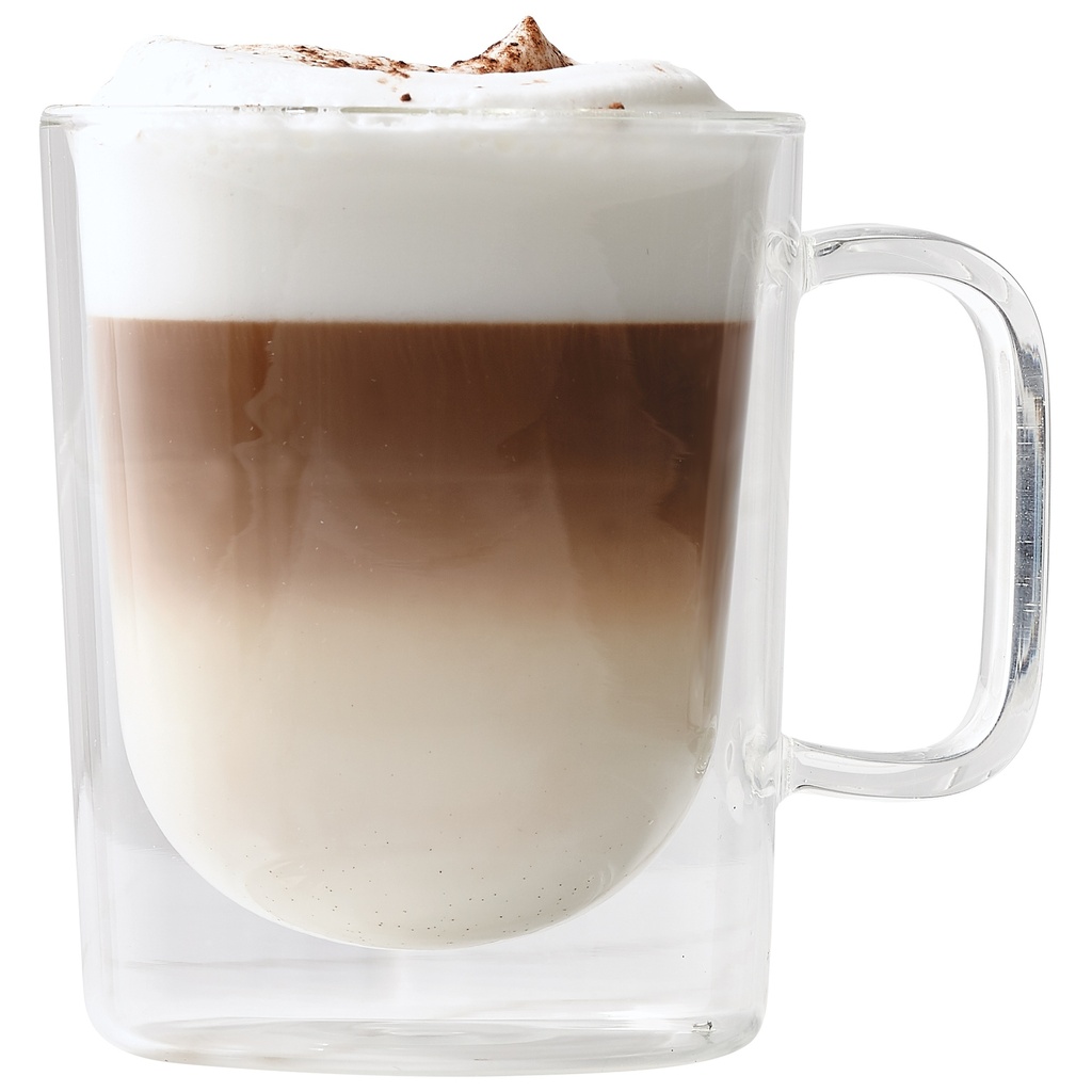 Barista Mod Latte Glass Mug 450ml 2pc