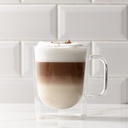 Barista Mod Latte Glass Mug 450ml 2pc