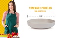 Lisbon Cream Stoneware Dinner Bowl