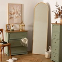 Kim Standing Mirror Beige 70x20in