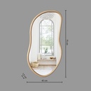 Livia Mirror Beige 30x18in