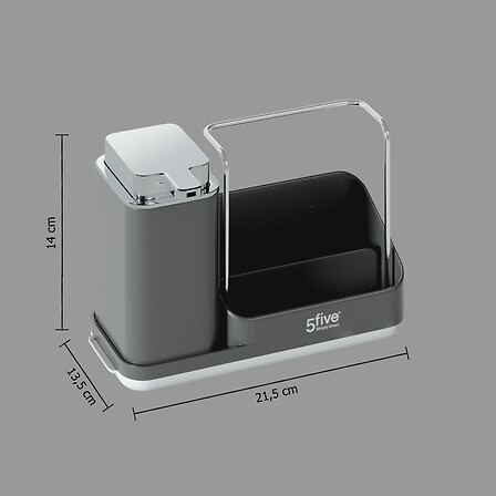 Neo 4-in-1 Soap Dispenser Grey