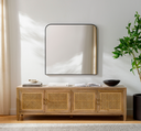 Aranya Mantel Mirror Black 35x36in